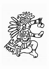 Aztecas Aztec Azteca Azteken Colorare Aztechi Malvorlage Incas Imagui Dioses Educima Sangre Culturas Maya Drawings Mayas Prehispanicos Raíz Glifo Prehispanicas sketch template