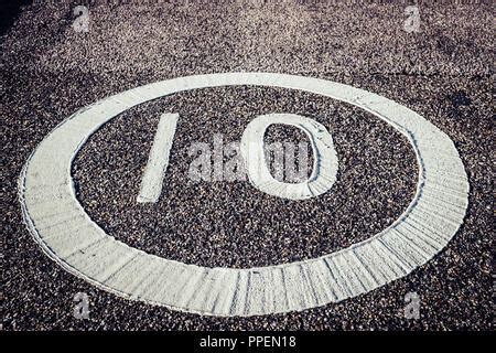 ten  miles  hour speed limit road sign  white background stock photo  alamy