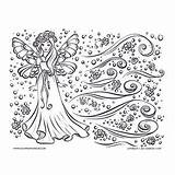 Coloring Fairy Magic Whimsical Want sketch template