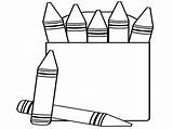 Crayon Crayons Crayola Coloring4free Clipartmag sketch template