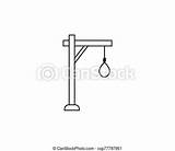 Icon Gallows sketch template