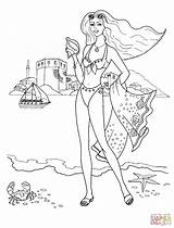 Coloring Pages Suit Swimming Printable Paper sketch template
