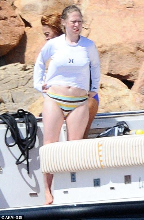 Chelsea Clinton Snorkels With Husband Mark In Sardinia