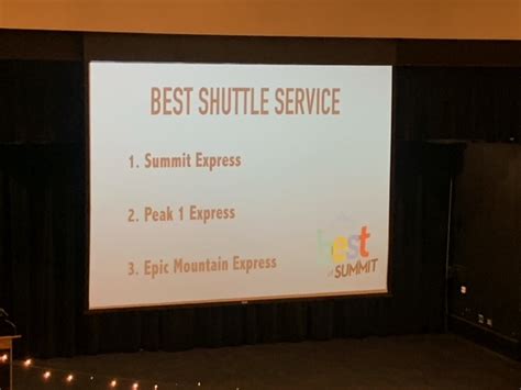 summit express voted  shuttle service    summit express