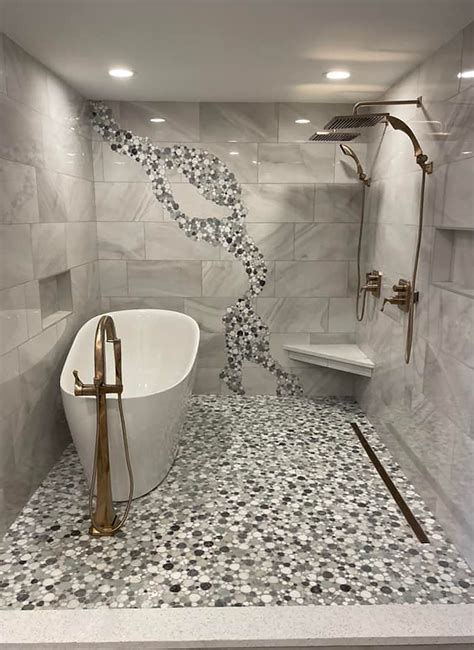unique bathroom tile ideas    project