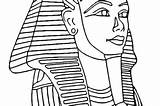 Tut King Mask Tutankhamun Coloring Egyptian Printables Pages Printcolorfun sketch template