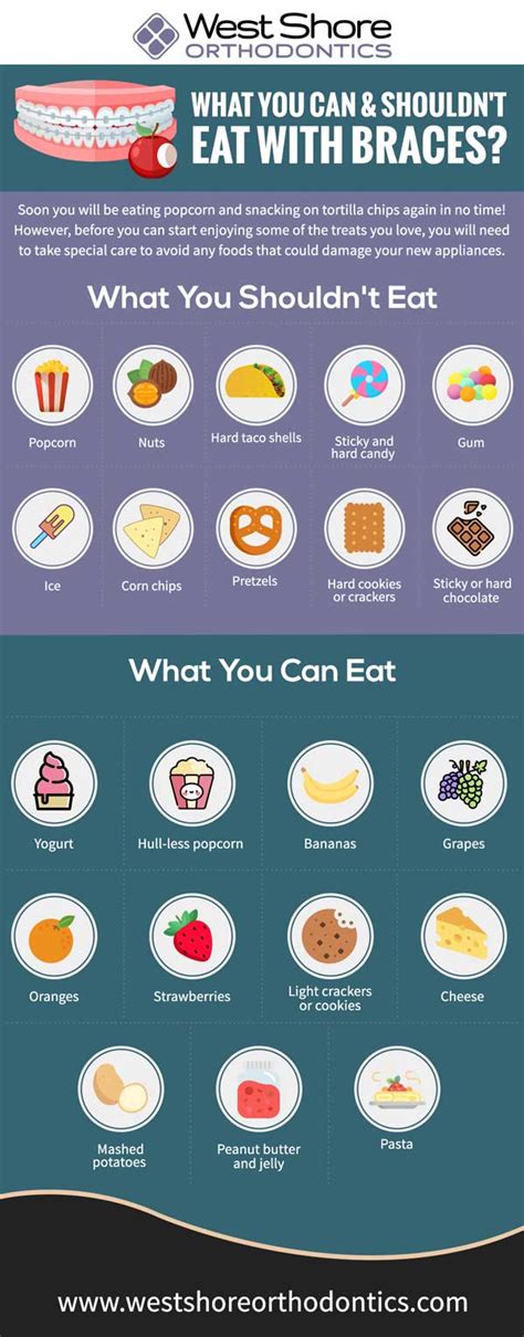 what you can and shouldn t eat with braces [infographic] best
