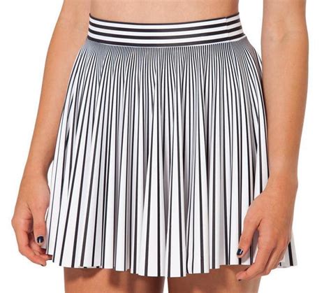 New Spring Women Skirt Vintage Black And White Striped