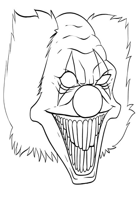 scary coloring pages hoppack