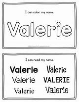 Valerie Handwriting sketch template