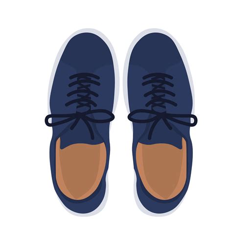 mens shoes vector stock illustration  pair  sneakers poster