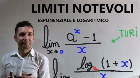 limiti notevoli esponenziale ax   logaritmico log