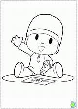 Coloring Dinokids Pocoyo Pages Close Print sketch template