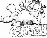 Garfield Coloringkids sketch template