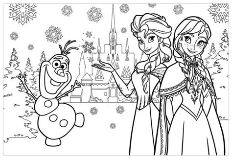 printable frozen coloring pages  ideas  kids activities