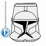 Clone Helmet Drawings Ausmalbilder Commander Cody Visir sketch template