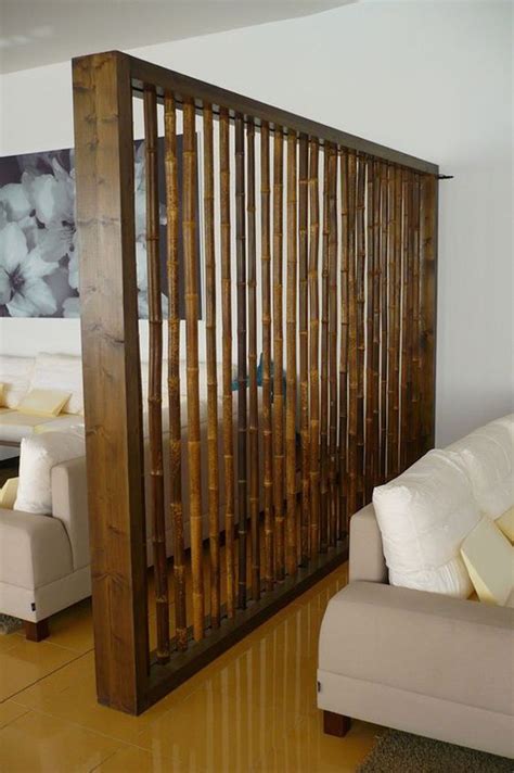 bamboo living room divider ideas homemydesign