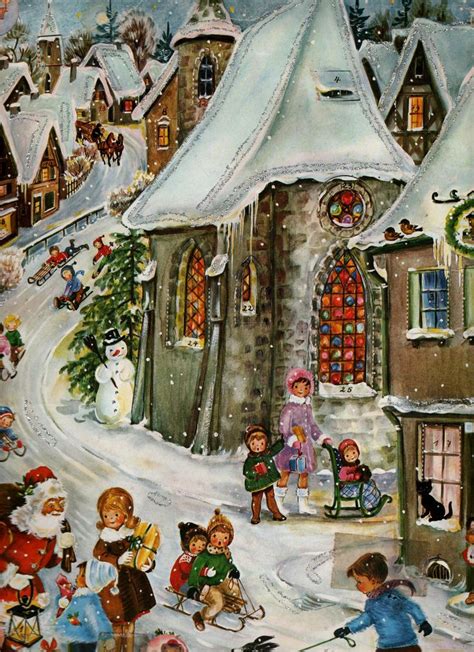 vintage advent calendars images  pinterest advent calendar vintage christmas