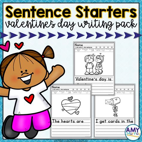 valentines day picture writing prompts  sentence starters