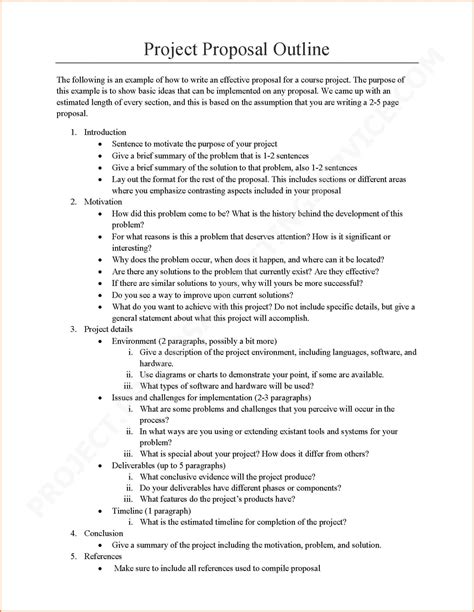 software project proposal examples  word examples  idea