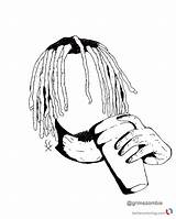 Lil Pump Coloring Gang Pages Gucci Printable Fan Print Color Bettercoloring sketch template