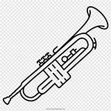 Instruments Trumpet Trompeta Instrumento Musicales Cobre Monocromo Pngwing Monochrome Normat Klipartz sketch template
