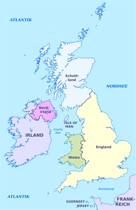 karte von grossbritannien  und kostenlose