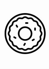 Ciambelle Disegno Donuts Ciambella sketch template