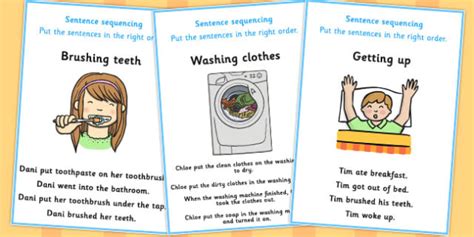 step sequencing cards