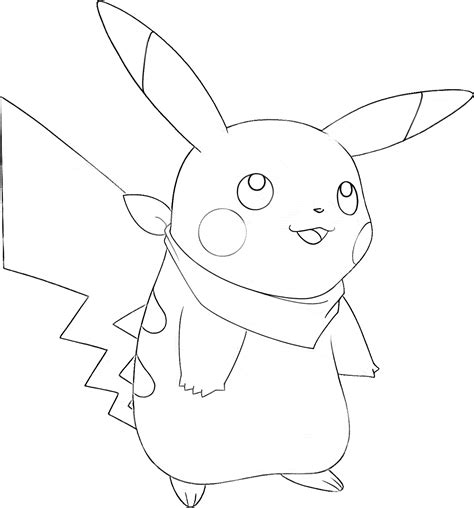 pikachu coloring page printable