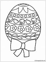 Easter Egg Pages Coloring Ribbons Color sketch template
