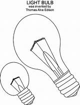 Edison Thomas Pages Coloring Drawing Light Bulb Invention Printable Color Getdrawings Getcolorings Wax Bulbs sketch template
