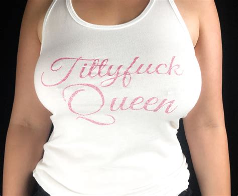 Big Boobs Kinky Sexy Shirt Tank Top Pink Glitter Print Cursive Etsy