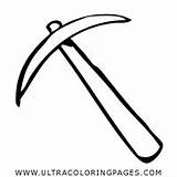 Pickaxe Coloring Pages sketch template