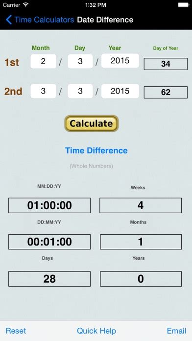 hours minutes seconds calculator  date diff pc windows