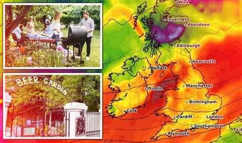 uk weather forecast hot weekend for britain new charts