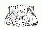 Coloring Pages Dress Dresses Girls Printable Girl Lace Cool Elementary Clothes Drawing Polka Dot Students Mannequin Kids Color Print School sketch template