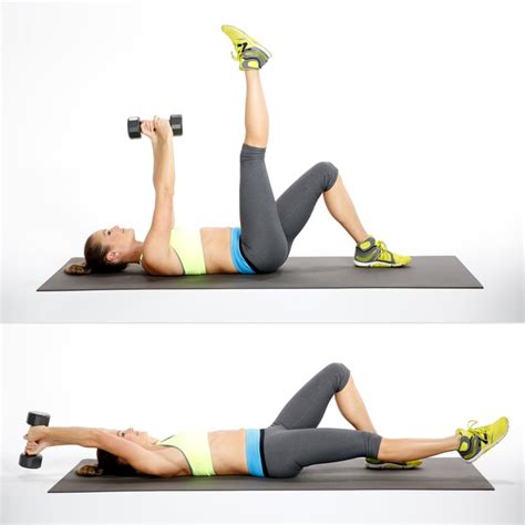 Overhead Reach With Leg Lower 22 Best Ab Exercises With Weights That