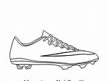 Football Boot Draw Drawing Soccer Cleats Easy Drawings Step sketch template