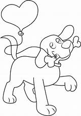 Clifford Bone Coloring Balloon Heart Pages Dog Red Big Categories Coloringpages101 sketch template