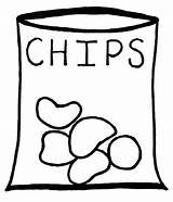 Chip Chips Potato Aid Webstockreview sketch template