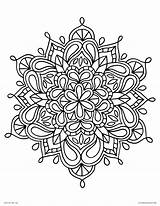 Coloring Pages Mandala Adults Printable Source sketch template