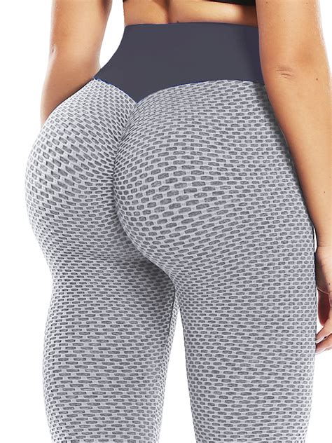 qric qric women s high waist yoga pants seamless ruched booty