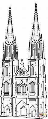 Ausmalbilder Ausmalen Kirche Malvorlage Malvorlagen Dom Kölner Cathedral Catedral Köln Colonia Zeichnung Supercoloring Skizzen Cologne Zeichnen Koln Kathedrale Kinder Wappen sketch template