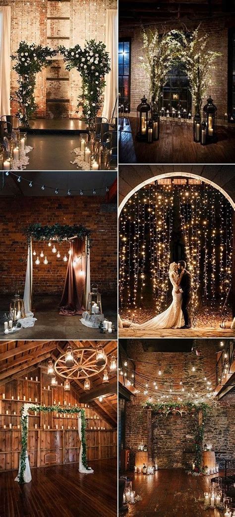 20 Winter Ceremony Arches And Backdrops Winter Ceremony