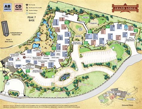 property map breckenridge ski resort grand lodge  peak