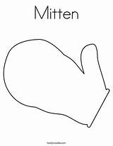 Mitten Coloring Pages Winter Color Kids Twistynoodle Preschool Print Crafts Tracing Number Nature Mittens Sheets Craft Prints Classroom Ll Noodle sketch template