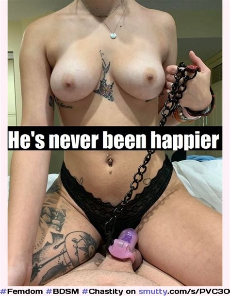 femdom bdsm chastity captions caged topless tats nicetits