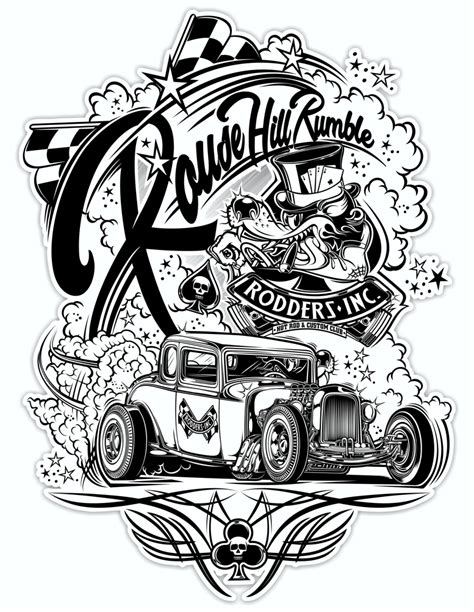 hot rods coloring pages coloring home