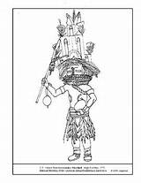 Coloring Kachina Pages Hopi Boy Doll Boys Discover sketch template
